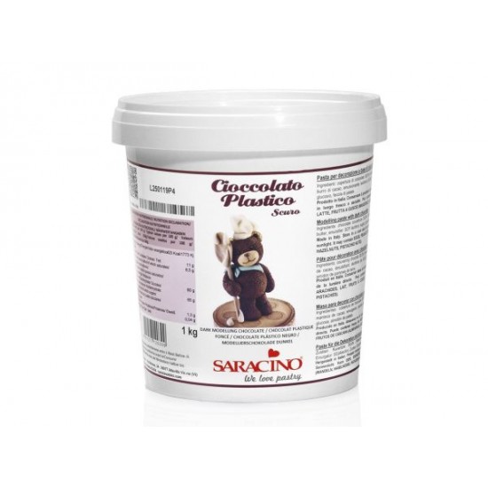 Saracino juodo šokolado modeliavimo masė 1 kg. Saracino juodo šokolado modeliavimo masė 1 kg.