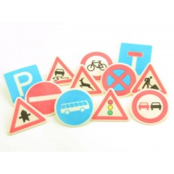 Cukrinės dekoracijos ,,Kelio ženklai'' 12 vnt. Cukrinės dekoracijos ,,Kelio ženklai'' 12 vnt.