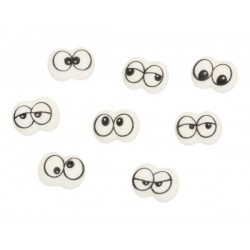 Cukrinės dekoracijos ,,Juokingos akys'' 24 vnt. Cukrinės dekoracijos ,,Juokingos akys'' 24 vnt.