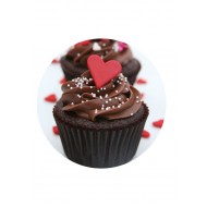 Raudonos cukrinės širdelės