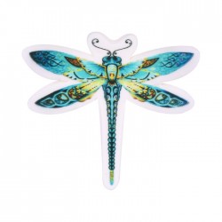 Cukrinė dekoracija. Laumžirgis turkio spalvos.