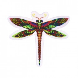 Cukrinė dekoracija. Laumžirgis žalia / raudona spalva Cukrinė dekoracija. Laumžirgis žalia / raudona spalva