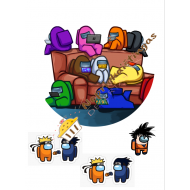 Valgomas paveiksliukas Among Us 