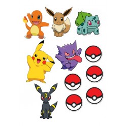 Valgomas paveiksliukas Pikachu - figūrėlės