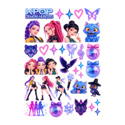 Valgomas paveiksliukas KPop Demon Hunters figūrėlės Valgomas paveiksliukas KPop Demon Hunters figūrėlės