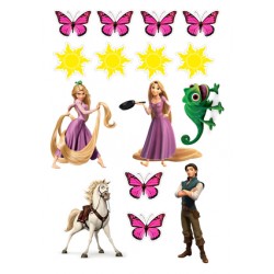 Valgomas paveiksliukas figūrėlėms Ilgo plauko istorija Valgomas paveiksliukas figūrėlėms Ilgo plauko istorija