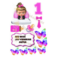 Valgomas paveiksliukas "Mergaitė bosė"