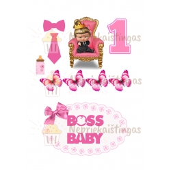 Valgomas paveiksliukas "Bosė mergaitė" figūrėlėms