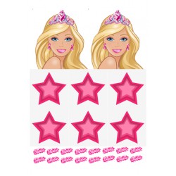 Valgomas paveiksliukas Barbės 10 cm Valgomas paveiksliukas Barbės 10 cm