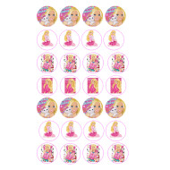 Valgomas paveiksliukas ,,Barbė'' keksiukams, spurgytėms