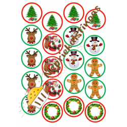 Valgomo popieriaus Kalėdinis paveiksliukas