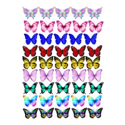 Valgomas paveiksliukas Drugeliai - 3 cm Valgomas paveiksliukas Drugeliai - 3 cm