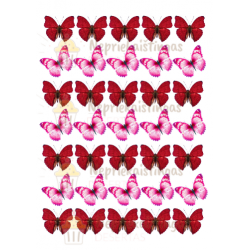 Valgomas paveiksliukas spurgytėm, keksiukam puošti. Drugeliai