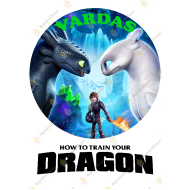 Valgomas paveiksliukas "Kaip prisijaukinti slibiną"