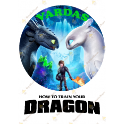 Valgomas paveiksliukas "Kaip prisijaukinti slibiną"