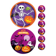 2 Helovino paveiksliukai ant vieno lapo