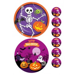 2 Helovino paveiksliukai ant vieno lapo 2 Helovino paveiksliukai ant vieno lapo