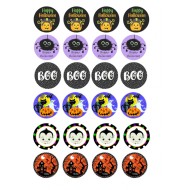 Valgomas paveiksliukas Helovino nedideliems desertukams puošti Valgomas paveiksliukas Helovino nedideliems desertukams puošti