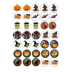 Valgomas paveiksliukas Helovino mini spurgytėms Valgomas paveiksliukas Helovino mini spurgytėms