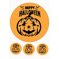 Valgomas paveiksliukas helovino moliūgas