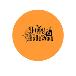 Valgomas paveiksliukas Happy Halloween 20 cm skersmens Valgomas paveiksliukas Happy Halloween 20 cm skersmens