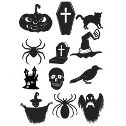 Valgomas paveiksliukas helovino figūrėlės