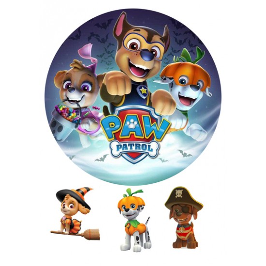 Valgomas paveiksliukas Paw patrol - Helovinas
