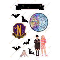 Valgomas paveiksliukas "Trečiadienė" figūrėlėms Valgomas paveiksliukas "Trečiadienė" figūrėlėms