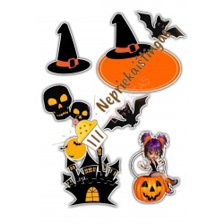 Valgomas paveiksliukas figūrėlėms Helovinui Valgomas paveiksliukas figūrėlėms Helovinui