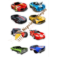 Valgomo popieriaus paveiksliukas figūrėlėms Hotweels