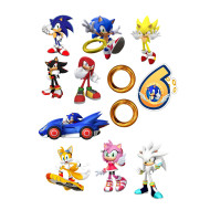 Valgomas paveiksliukas "Sonikas" - 6-tam gimtadieniui