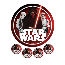 Valgomas paveiksliukas ,,Star Wars'' tortui puošti 