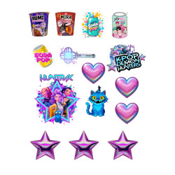 Valgomas paveiksliukas K-POP Demon Hunters - figūrėlės