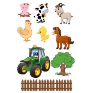 Valgomas paveiksliukas Kaimo gyvūnėliai