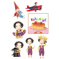 Valgomas paveiksliukas Kakės Makės figūrėlės