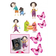 Valgomas paveiksliukas figūrėlėms Kakė Makė