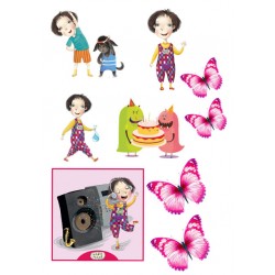 Valgomas paveiksliukas figūrėlėms Kakė Makė Valgomas paveiksliukas figūrėlėms Kakė Makė