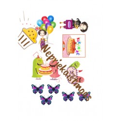 Valgomas paveiksliukas Kakė Makė figūrėlės