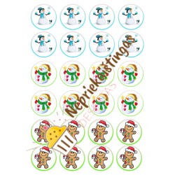 Valgomas paveiksliukas Kalėdiniams keksiukams