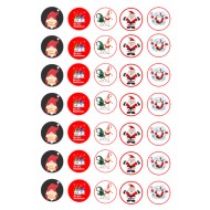 Valgomas paveiksliukas Kalėdinėms spurgytėms