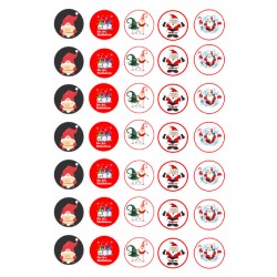 Valgomas paveiksliukas Kalėdinėms spurgytėms Valgomas paveiksliukas Kalėdinėms spurgytėms