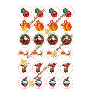 Valgomas paveiksliukas Kalėdiniams keksiukams puošti