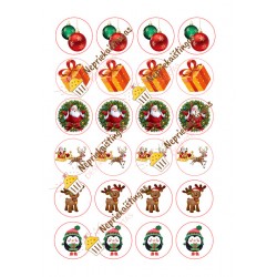 Valgomas paveiksliukas Kalėdiniams keksiukams puošti Valgomas paveiksliukas Kalėdiniams keksiukams puošti