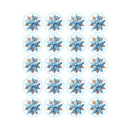 Valgomas paveiksliukas Snaigės - 4,5 cm skersmuo