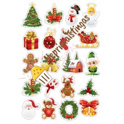 Valgomas paveiksliukas  Kalėdinės figūrėlės 