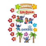 Valgomas paveiksliukas "Lilo ir stičas" figūrėlėms Valgomas paveiksliukas "Lilo ir stičas" figūrėlėms