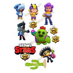 Valgomas paveiksliukas Brawl Stars figūrėlėms