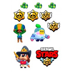 Valgomas paveiksliukas figūrėlės BRAWL STARS