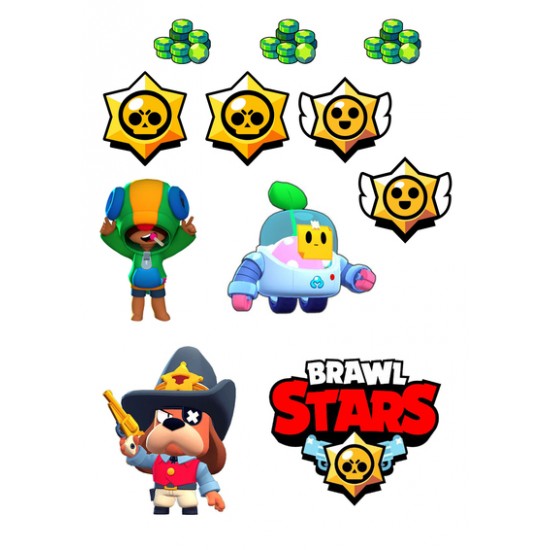 Valgomas paveiksliukas figūrėlės BRAWL STARS