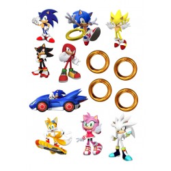 Valgomas paveiksliukas ežiukas Sonic figūrėlės Valgomas paveiksliukas ežiukas Sonic figūrėlės